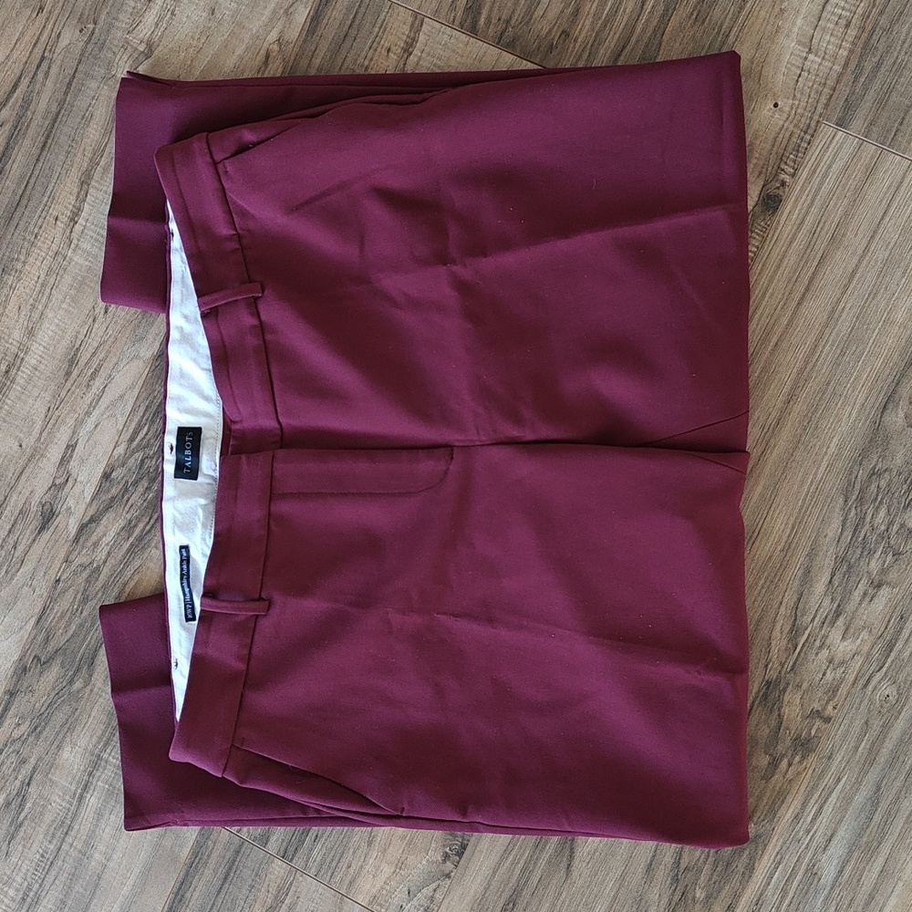 EUC Cranberry Petite Hampshire Ankle Dress Pants